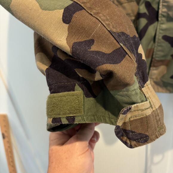 Vintage 1983 U.S. Army M-65 Field Jacket Large Woodland Camo Alpha Industries - Picture 8 of 16